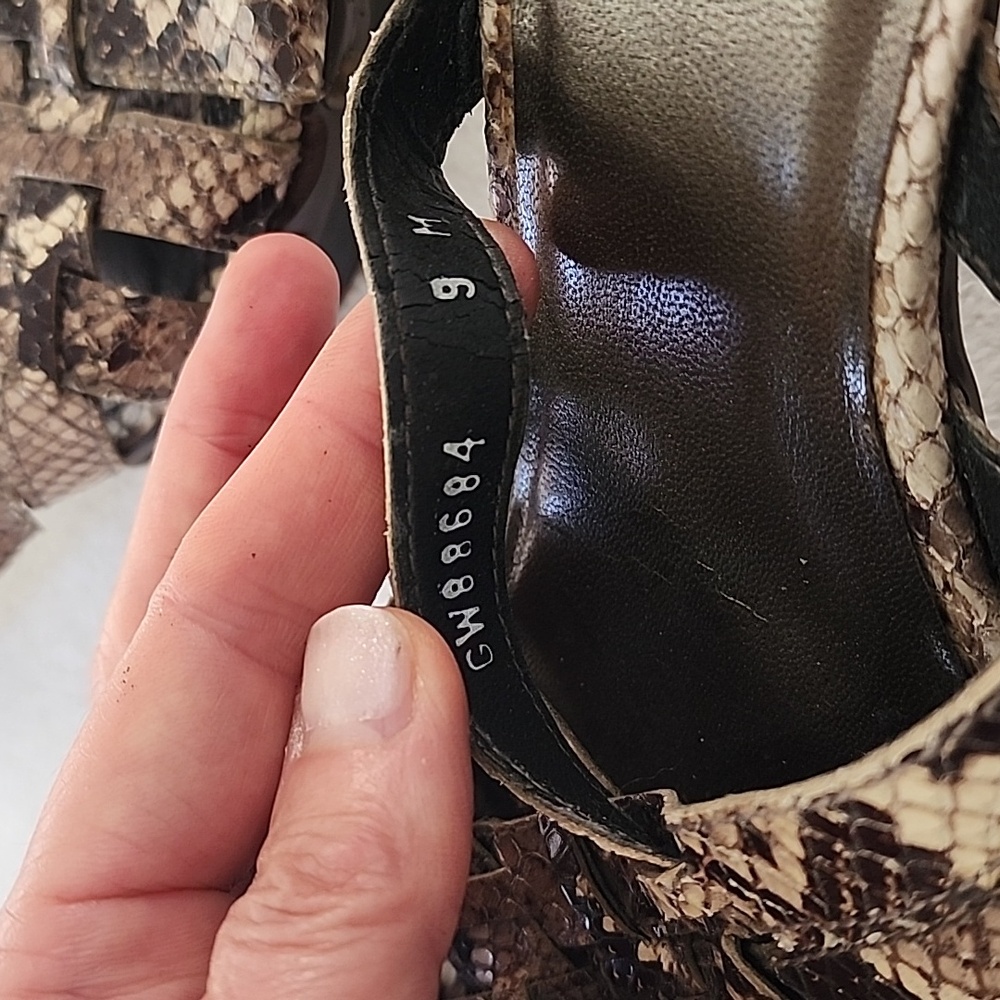 Stuart Weitzman Platform Snake Slides - image 2